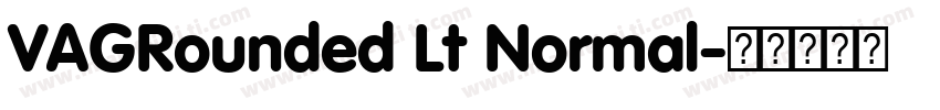 VAGRounded Lt Normal字体转换